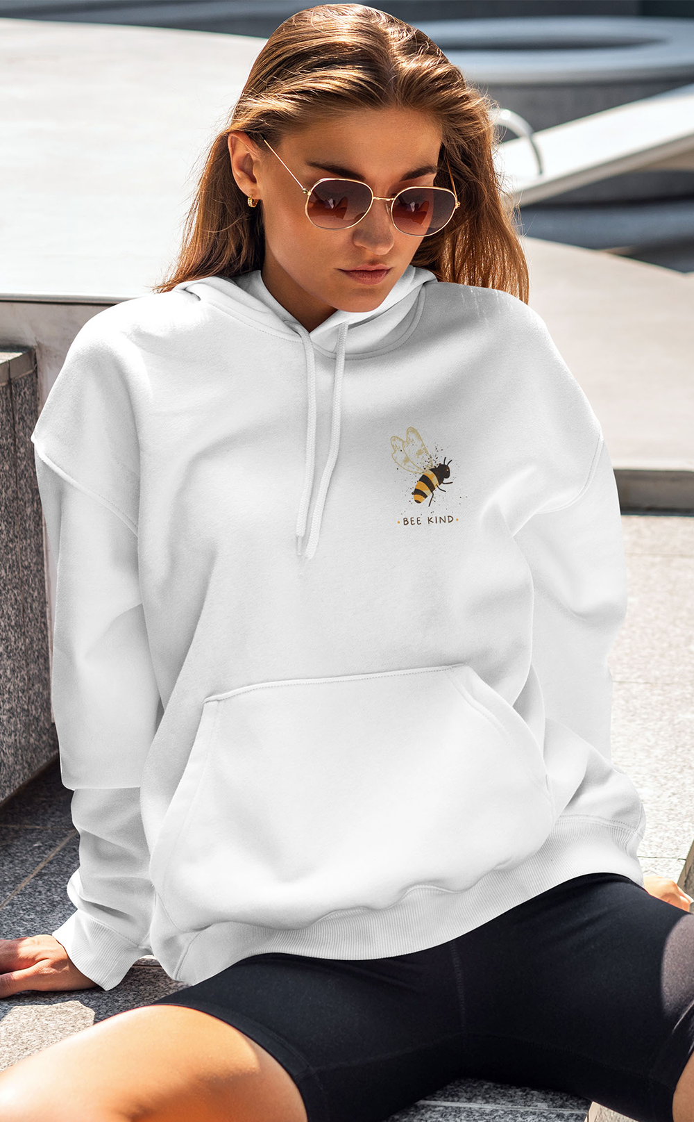 Bee Kind Unisex Kapşonlu Sweatshirt